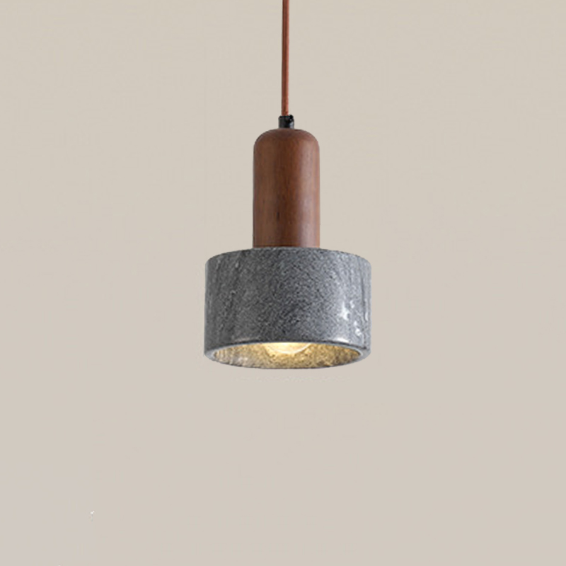 Lighting Decor Store - Gray Marble Pendant Light Bedside Home