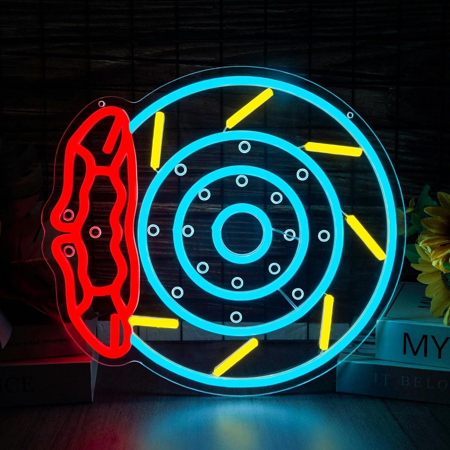 Decor Lighting Fans - Brake Pads Neon Sign LED Garage