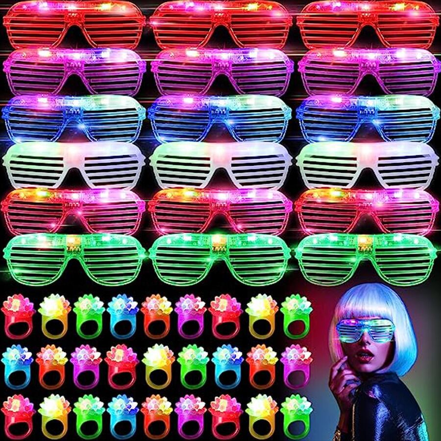 Lighting Jockey - 10-50PCS LED Glasses Light Up Glasses