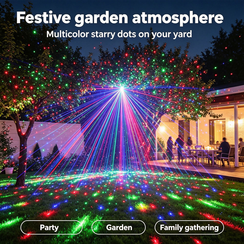 Christmas New Year RGB Laser P - огляд і ціна Wall Decor Lighting Tree