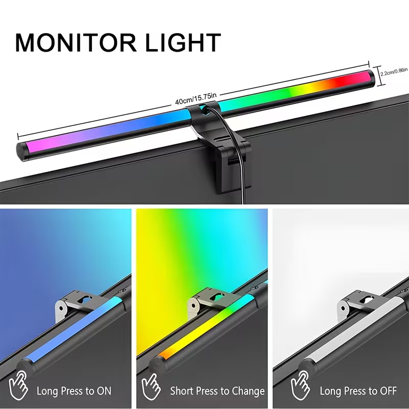 LED Monitor Light Bar With Rem - огляд і ціна Touch Dimmer Lamp