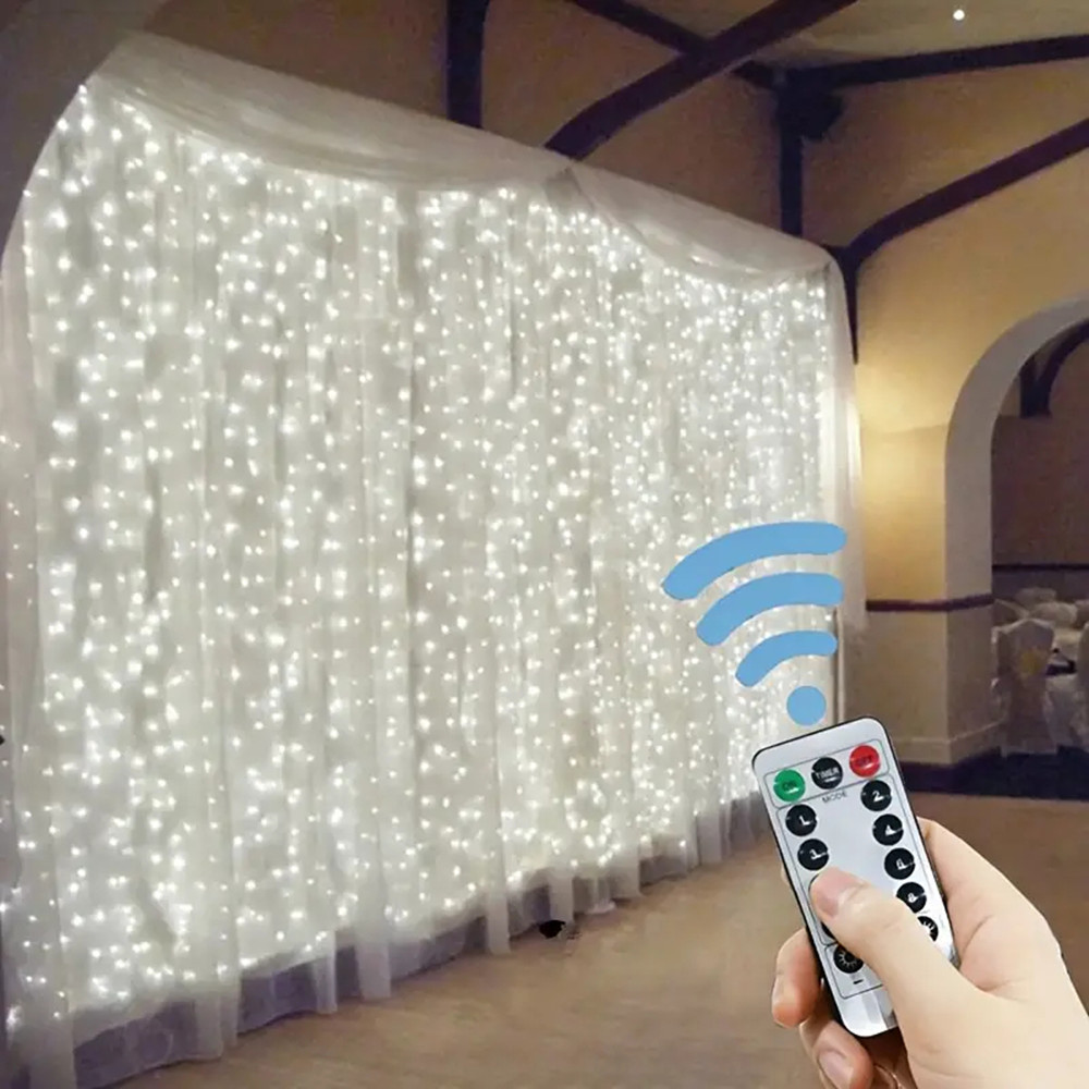 3/4/6m Fairy Lamp with 8 Mode  - огляд і ціна Fairy Light Curtain