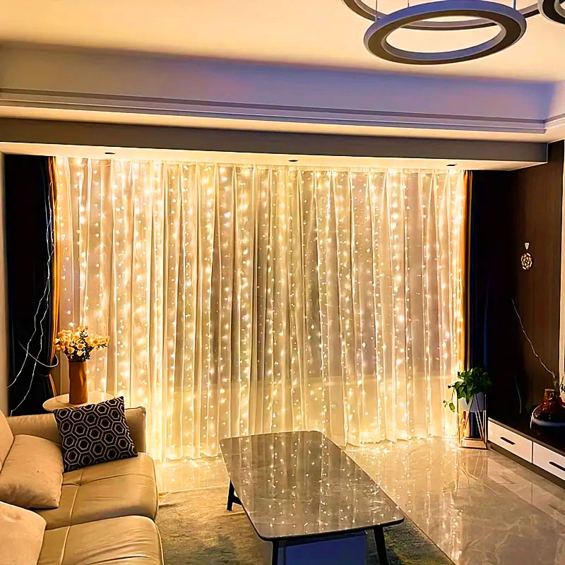 USB LED Curtain String Lights  - огляд і ціна Fairy Light Curtain