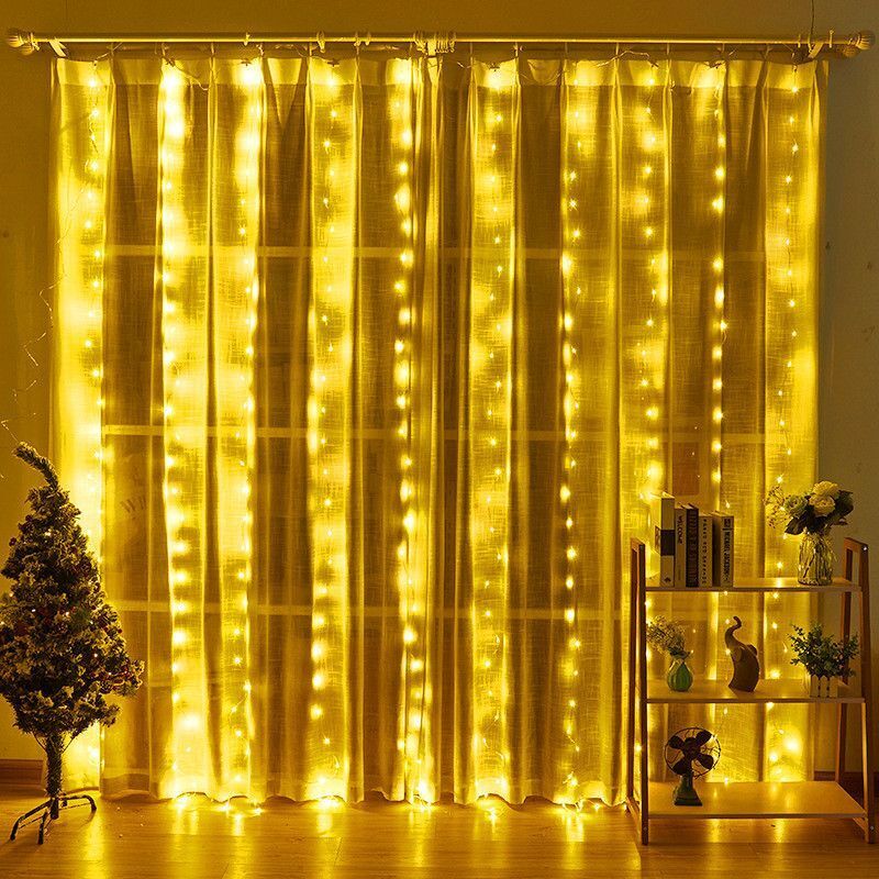 USB LED Curtain String Lights  - огляд і ціна Fairy Light Curtain