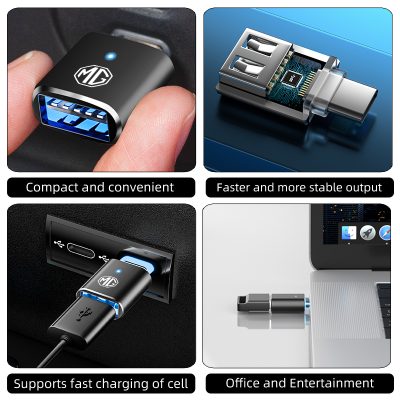Car LED Type C To USB 3.0 Adap - огляд і ціна Lighting Interior Decor