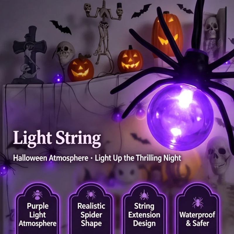 Battery Powered Spider LED Str - огляд і ціна String Light Outdoor