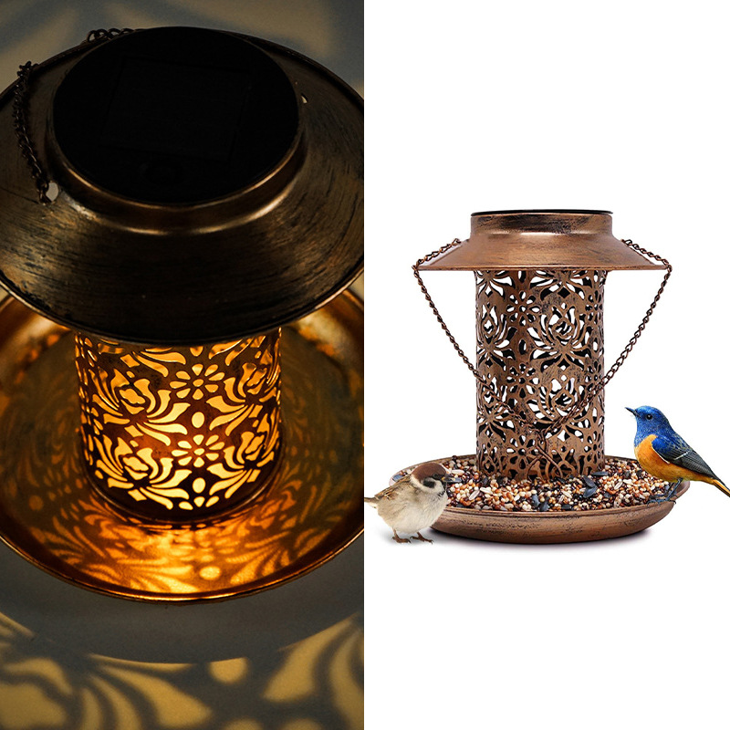 Solar Bird Feeder Metal Outdoo - огляд і ціна Outdoor Lighting Decor Ideas