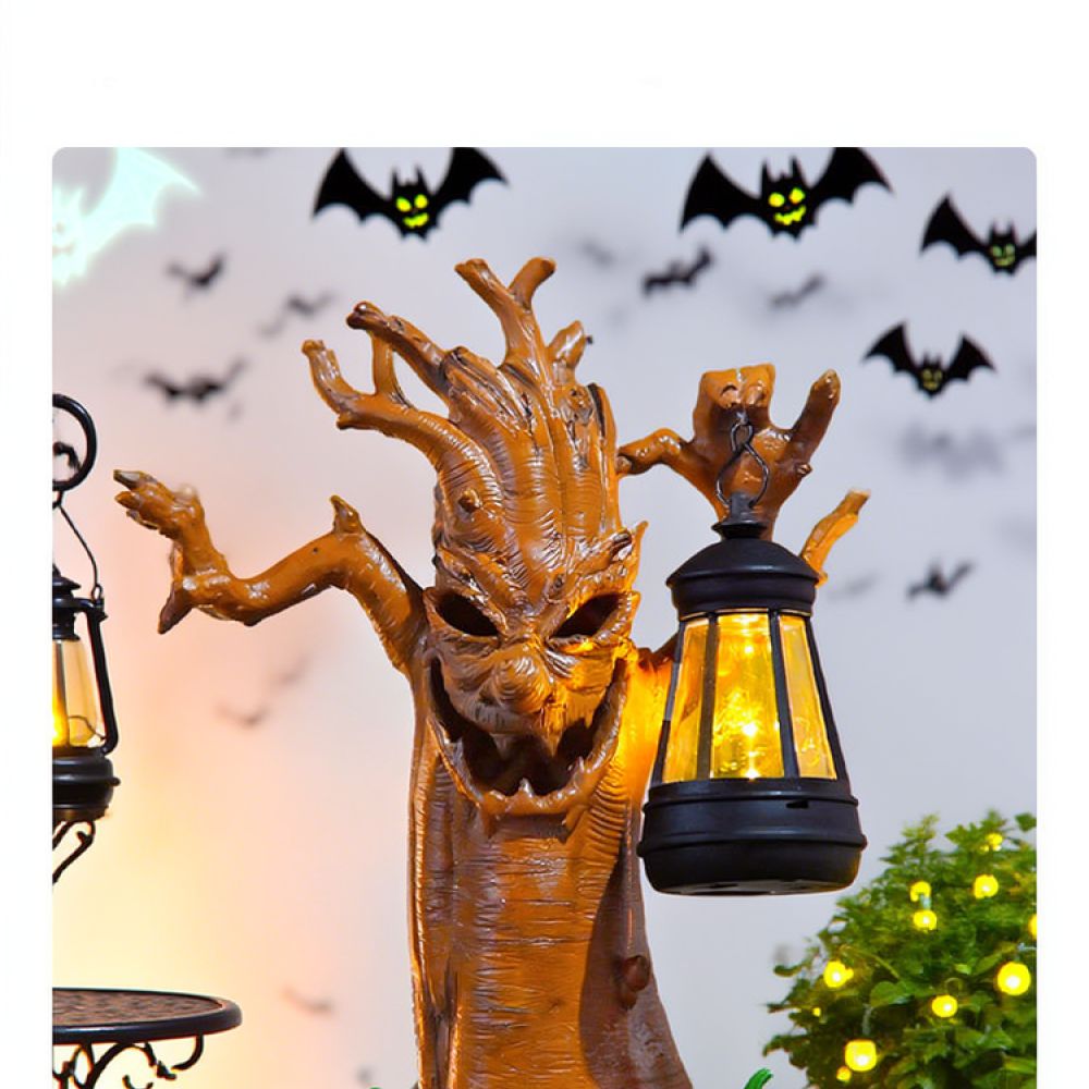 Solar Resin Tree Spirit Figuri - огляд і ціна Outdoor Lighting Decor Ideas