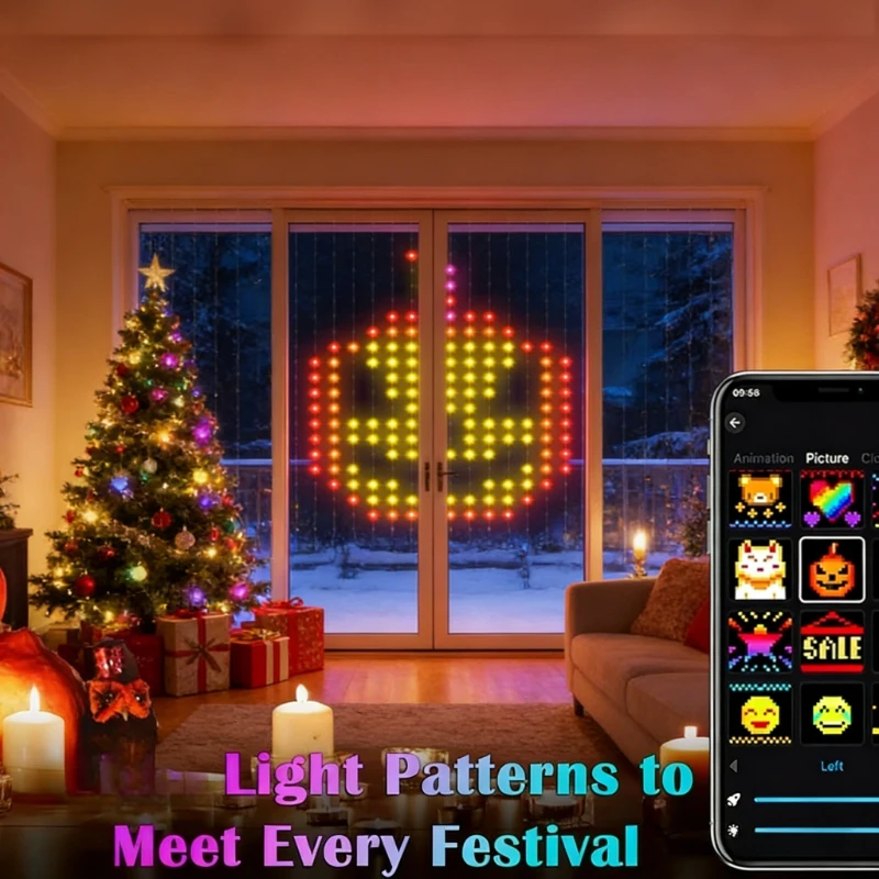 Smart 400LED Curtain Lights, M - огляд і ціна Fairy Light Curtain