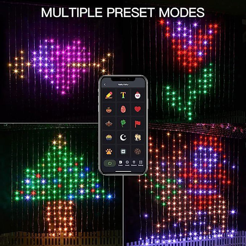 Festive LED Curtain Fairy Ligh - огляд і ціна Fairy Light Curtain