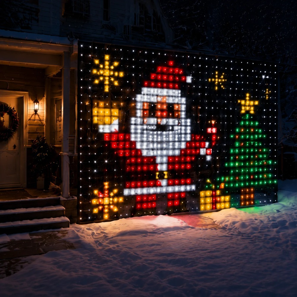 LED Pixel Curtain Lights Bluet - огляд і ціна Lighting Decor Home