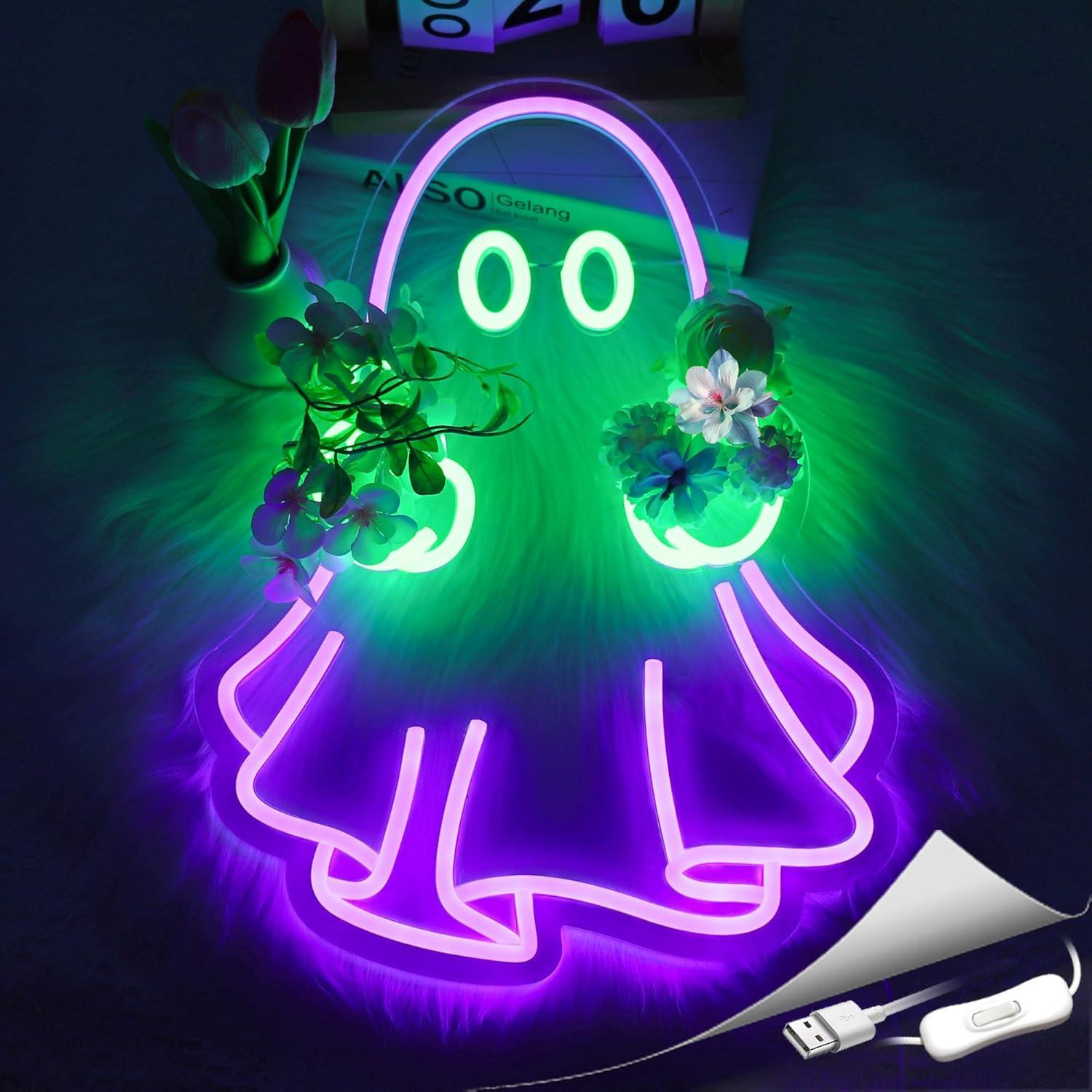 Ghost Neon Sign USB Powered LE - огляд і ціна Lighting Decor Home