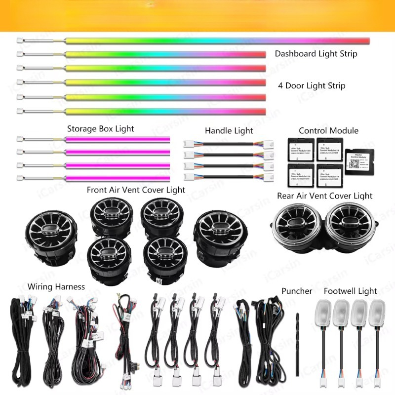 W217 W222 Coupe Dynamic C217 L - огляд і ціна Lighting Interior Decor