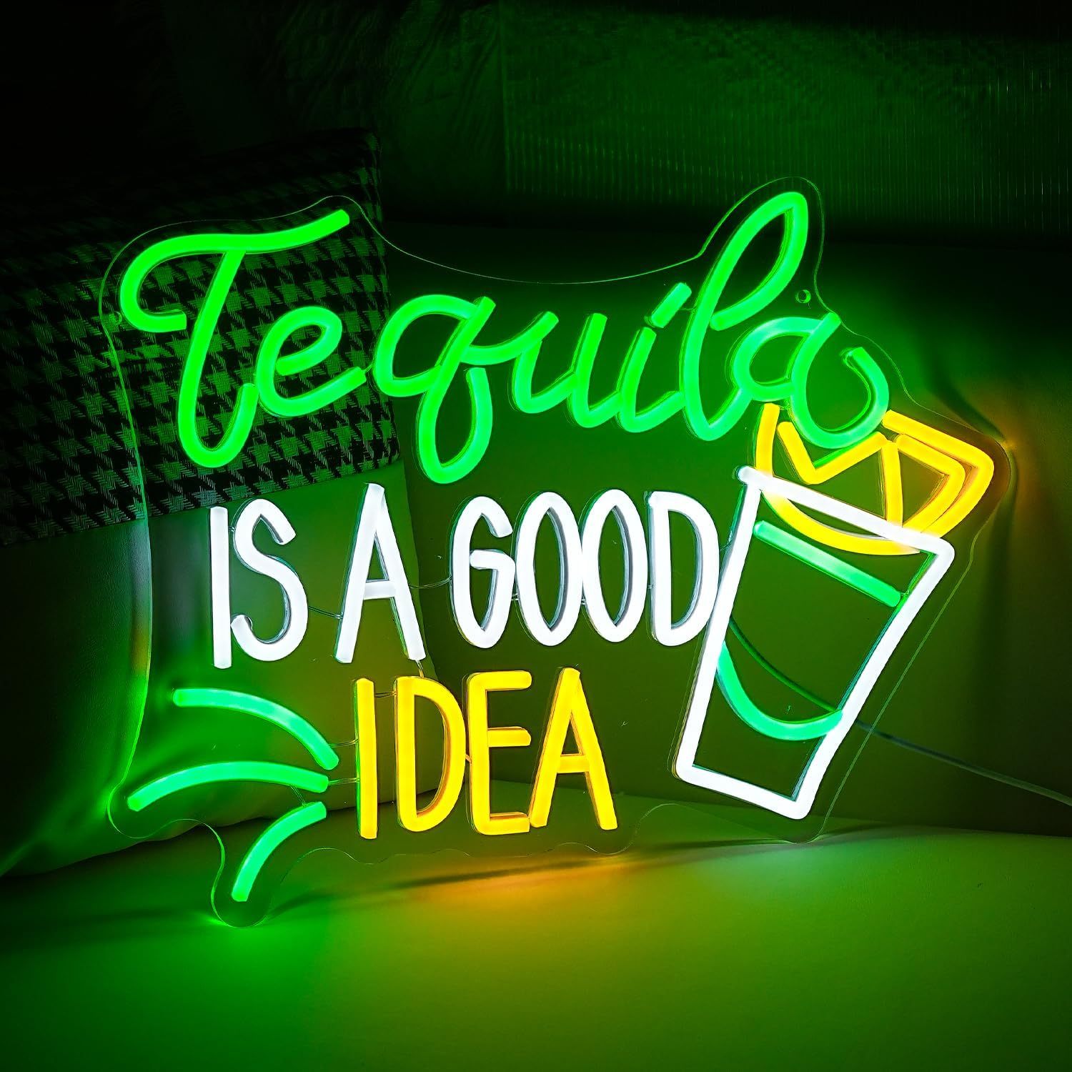 Tequila Is A Good Idea Neon Si - огляд і ціна Outdoor Lighting Decor Ideas