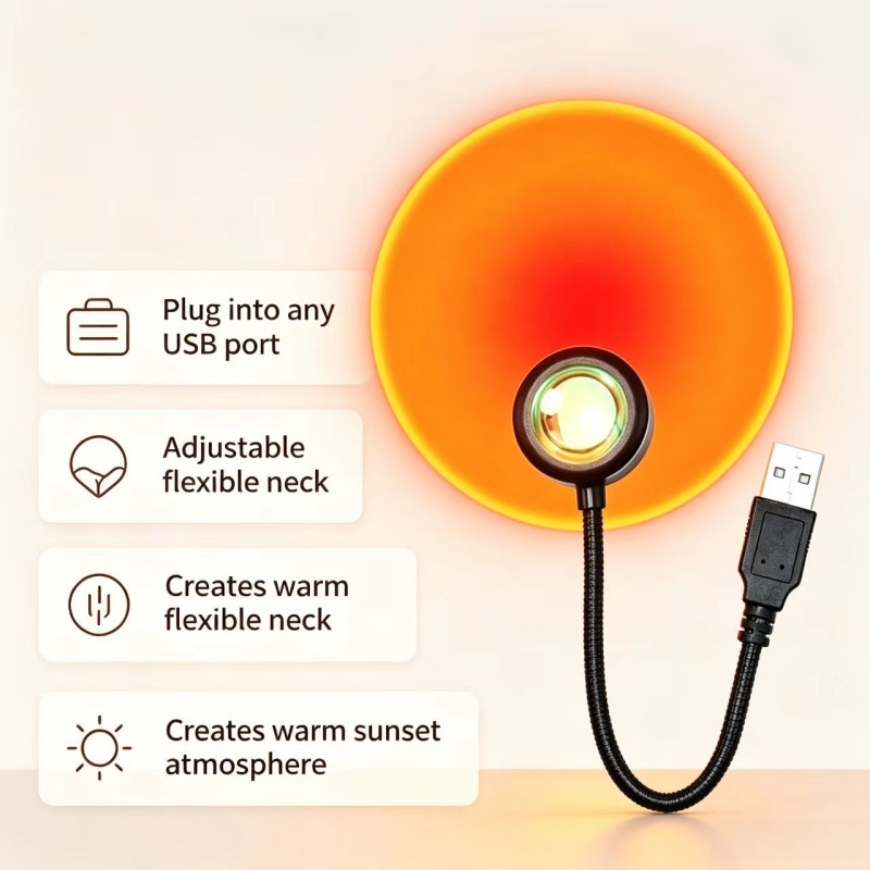 Intelligent sunset lamp LED ni - огляд і ціна Sunset Lamp Projection