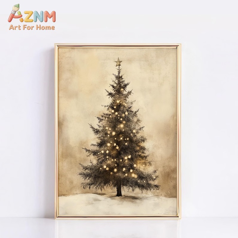 Aged Vintage Christmas Tree St - огляд і ціна Wall Decor Lighting Tree