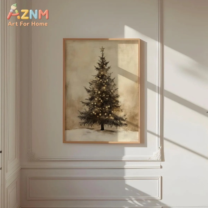 Aged Vintage Christmas Tree St - огляд і ціна Wall Decor Lighting Tree