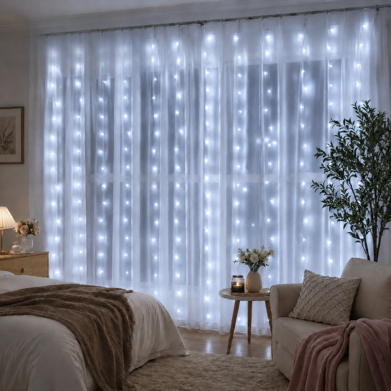 3/4/6m Curtain LED String Ligh - огляд і ціна Fairy Light Curtain