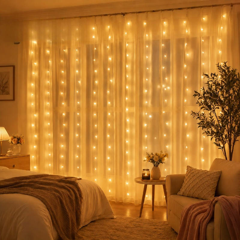 3/4/6m Curtain LED String Ligh - огляд і ціна Fairy Light Curtain