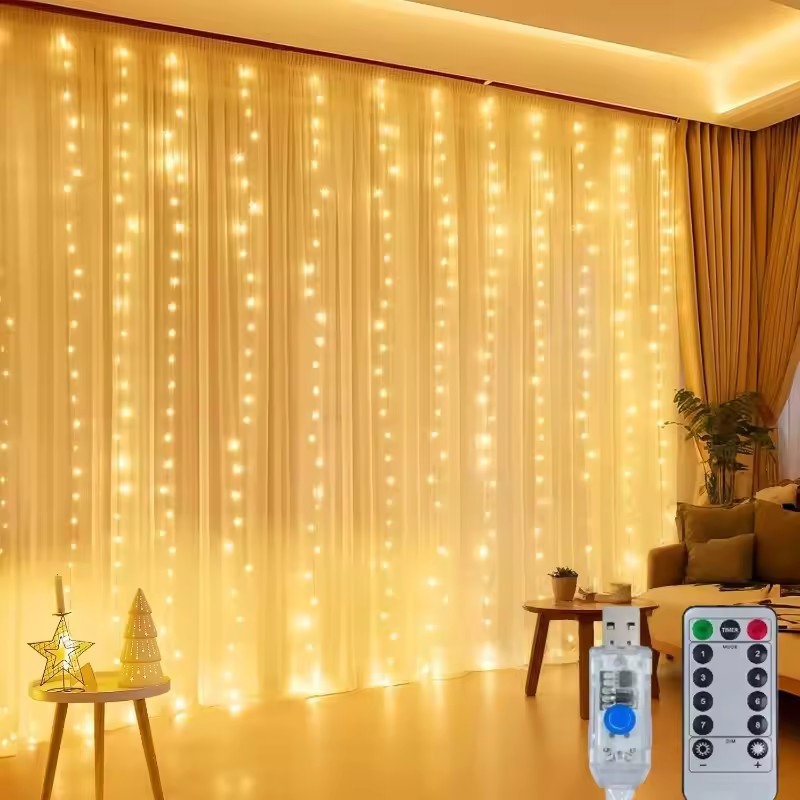 3/4/6m Curtain LED String Ligh - огляд і ціна Fairy Light Curtain