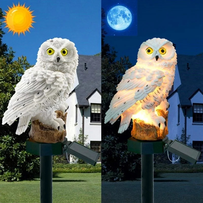Solar Owl Statue Garden Light  - огляд і ціна String Light Outdoor