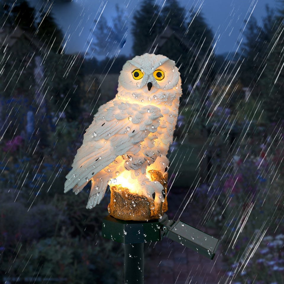 Solar Owl Statue Garden Light  - огляд і ціна String Light Outdoor