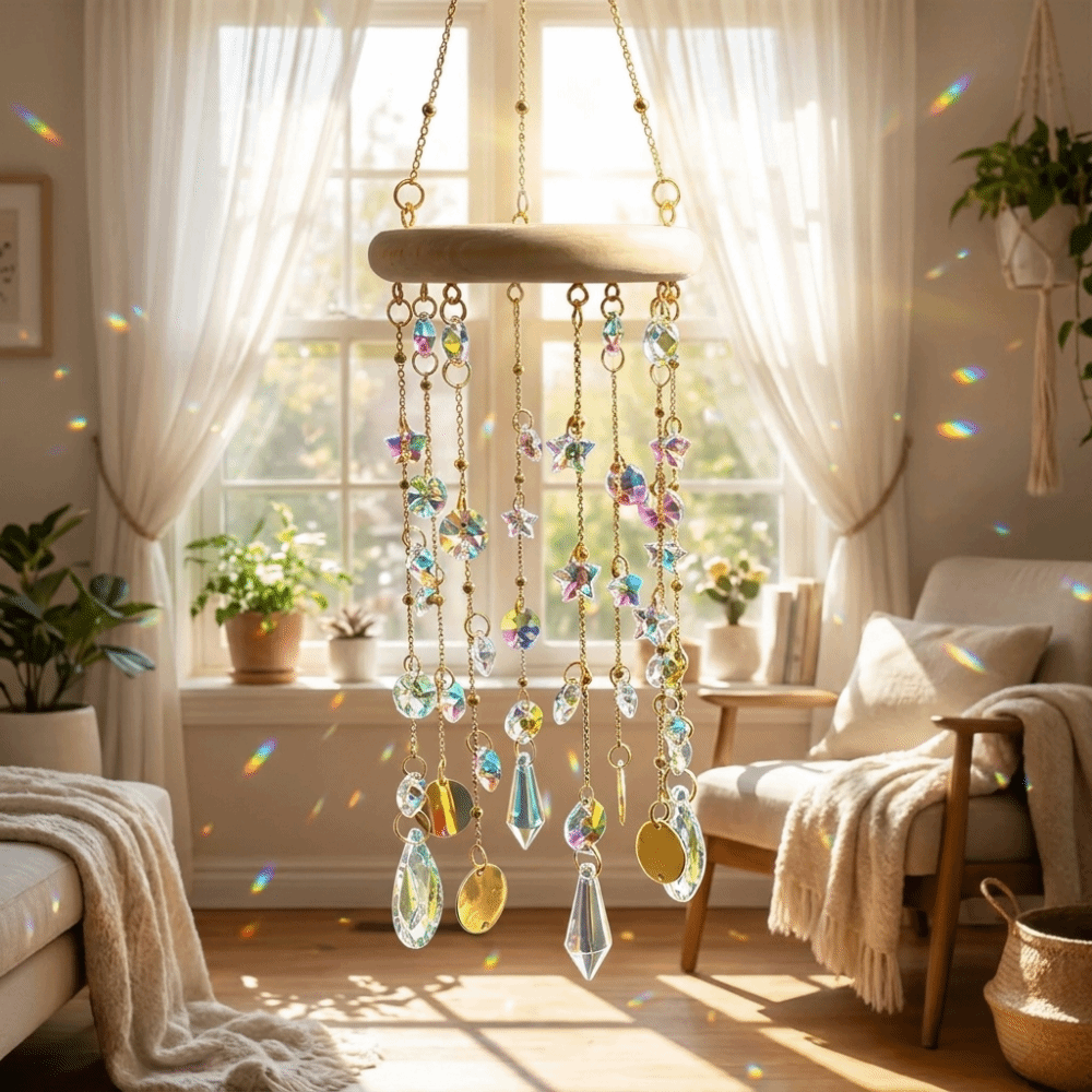Gift Idea Hanging Crystal Sun  - огляд і ціна Outdoor Lighting Decor Ideas