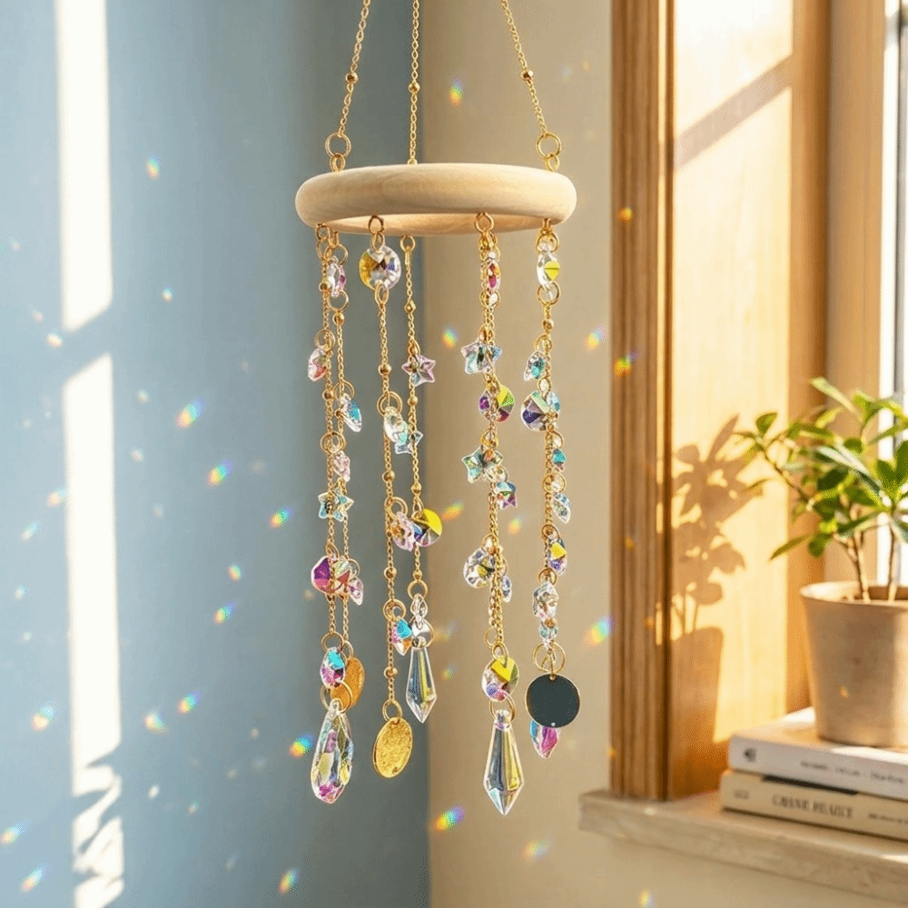 Gift Idea Hanging Crystal Sun  - огляд і ціна Outdoor Lighting Decor Ideas