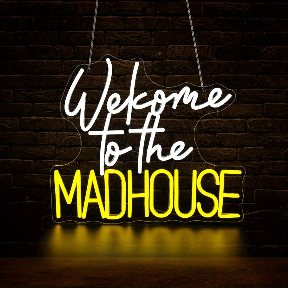 Welcome To The Madhouse Neon S - огляд і ціна Outdoor Lighting Decor Ideas