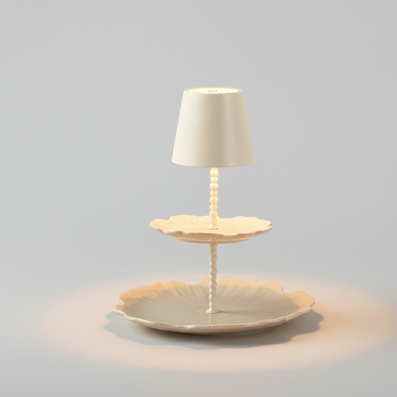 lat Panel Table Lamp Cream Whi - огляд і ціна Touch Dimmer Lamp