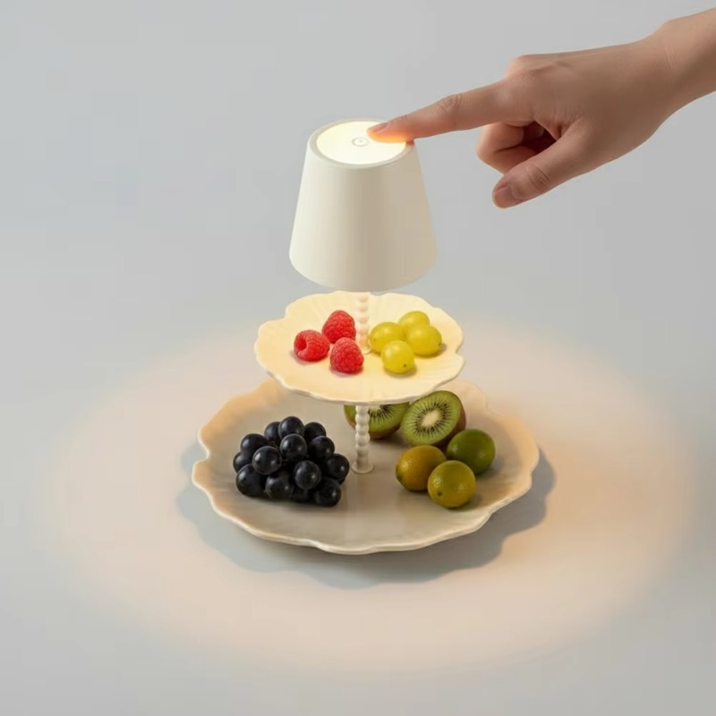 lat Panel Table Lamp Cream Whi - огляд і ціна Touch Dimmer Lamp