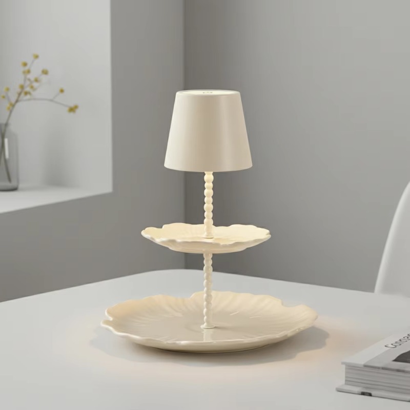 lat Panel Table Lamp Cream Whi - огляд і ціна Touch Dimmer Lamp