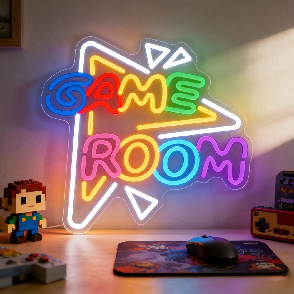 GAME ROOM LED Neon Sign Dimmab - огляд і ціна Outdoor Lighting Decor Ideas