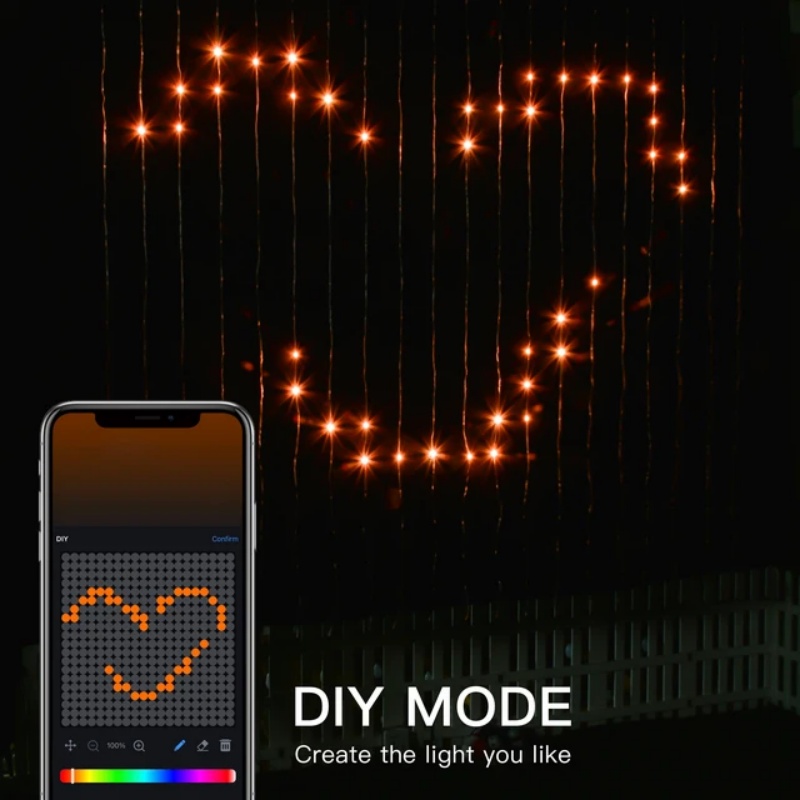 App Remote Control RGBIC Smart - огляд і ціна Fairy Light Curtain