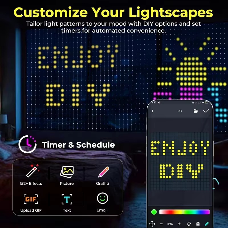 App Remote Control RGBIC Smart - огляд і ціна Fairy Light Curtain