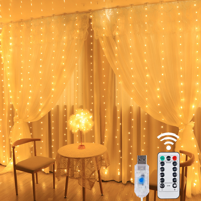 USB LED Curtain String Light C - огляд і ціна Fairy Light Curtain