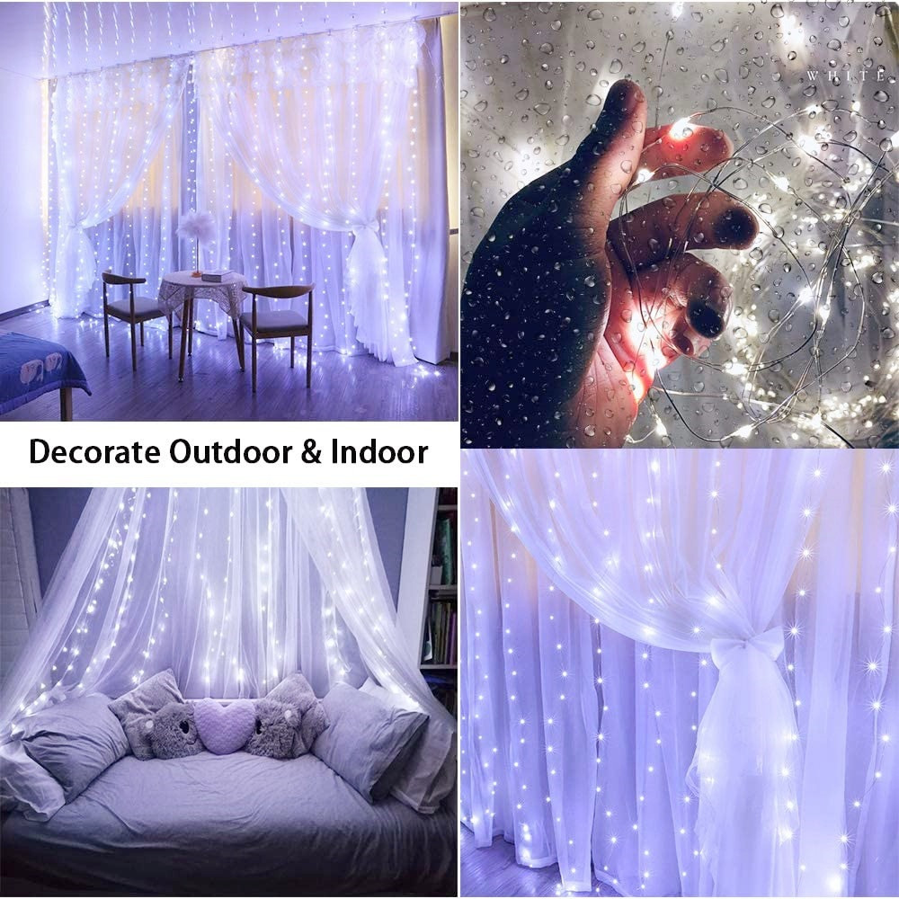 USB LED Curtain String Light C - огляд і ціна Fairy Light Curtain