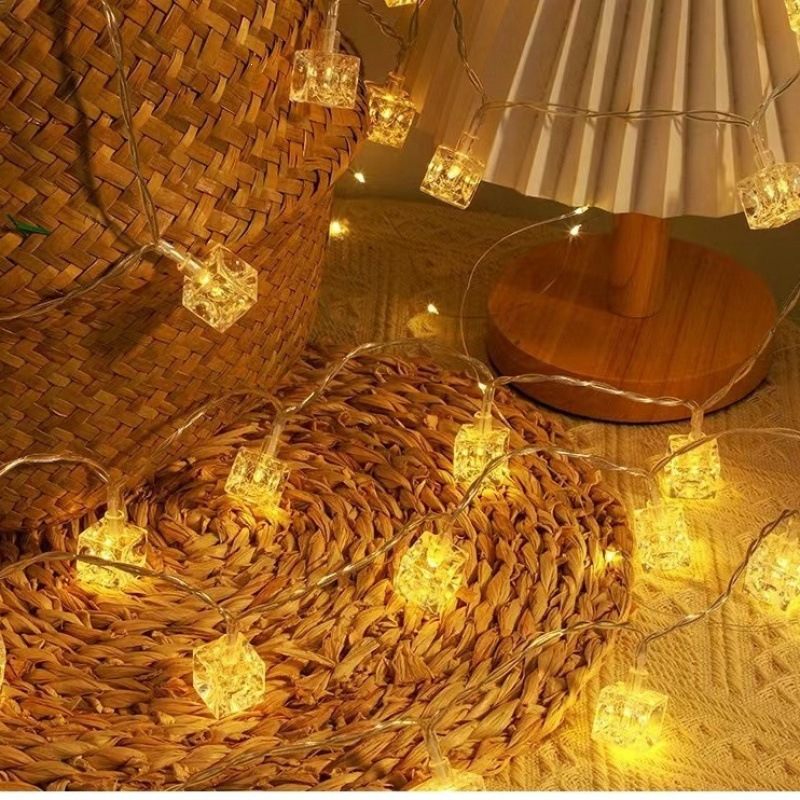 Multicolour Warm Ice Cube Stri - огляд і ціна Fairy Light Curtain