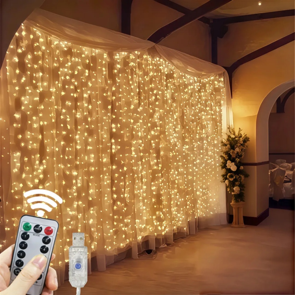 3/6m LED Curtain String Lights - огляд і ціна Fairy Light Curtain