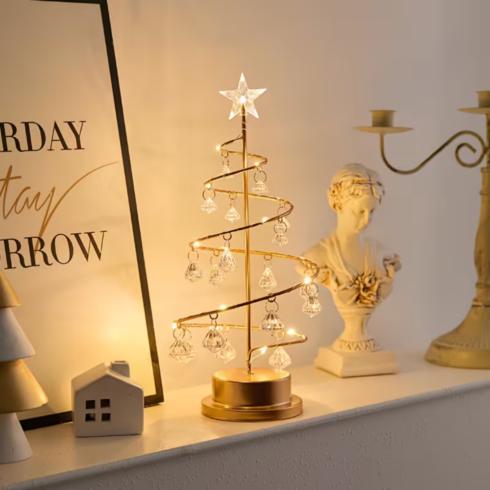 Christmas Tree Copper Wire LED - огляд і ціна Pendant Lighting Christmas Decor