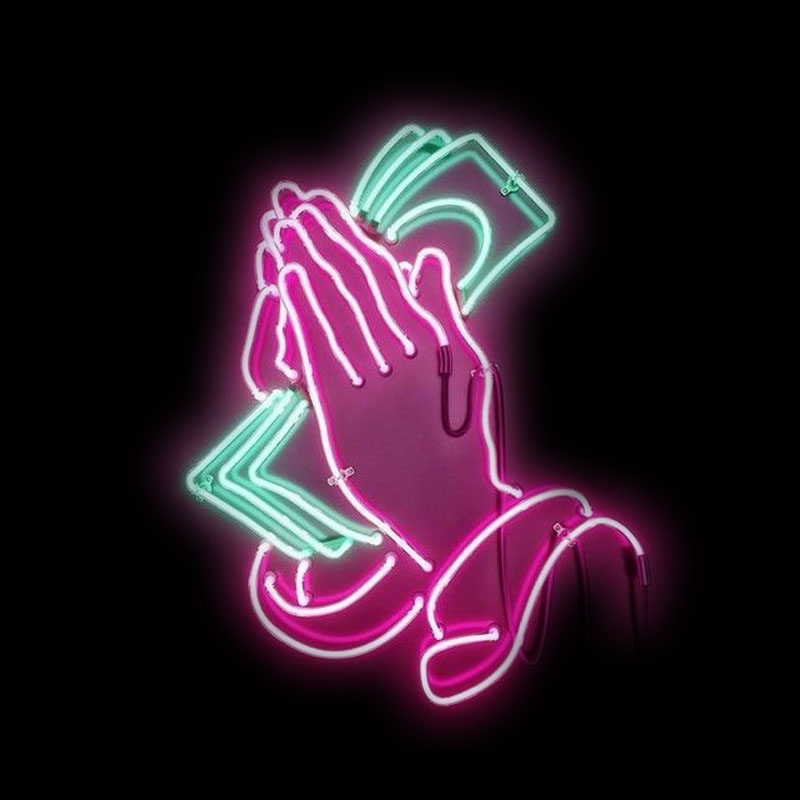 Praying Hands Neon Sign Light  - огляд і ціна Outdoor Lighting Decor Ideas