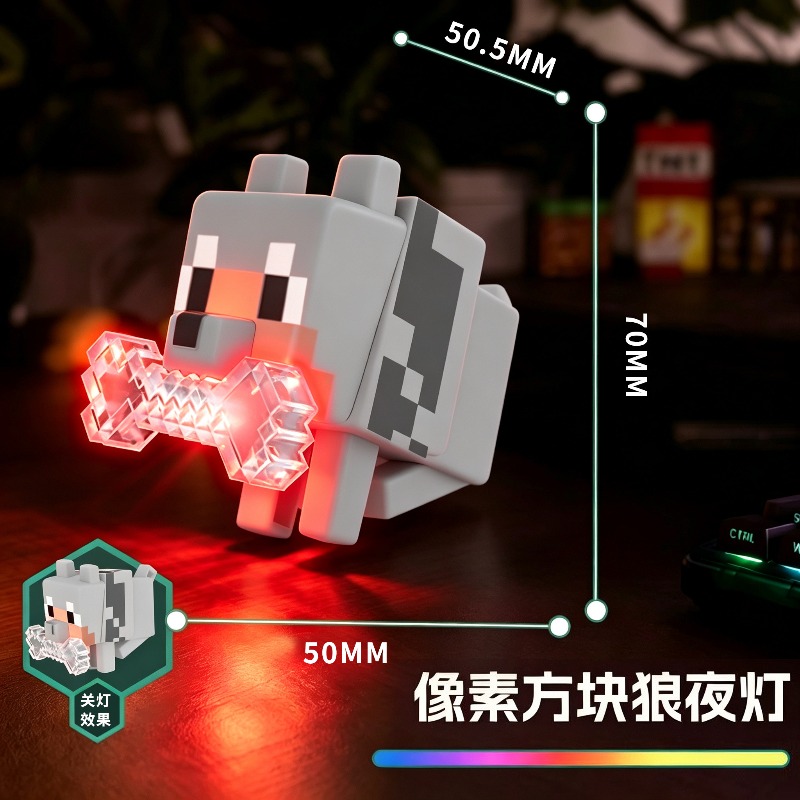 In Stock Minecraft Wolf Night  - огляд і ціна Decor Lighting Fans