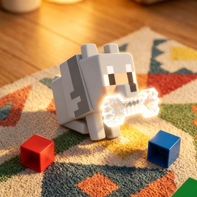 In Stock Minecraft Wolf Night  - огляд і ціна Decor Lighting Fans