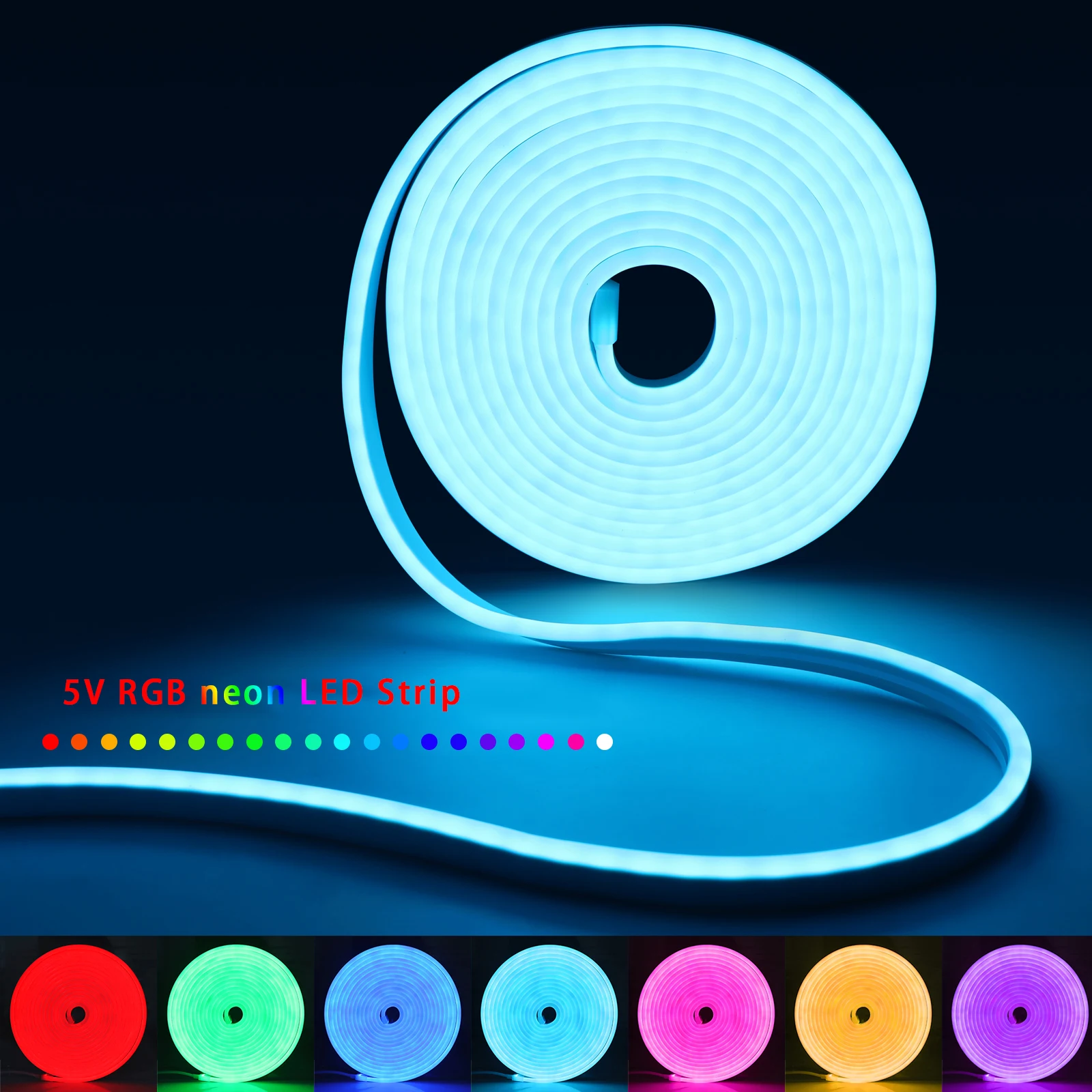 1-5m RGB LED Neon Strip Light  - огляд і ціна Lighting Decor Home