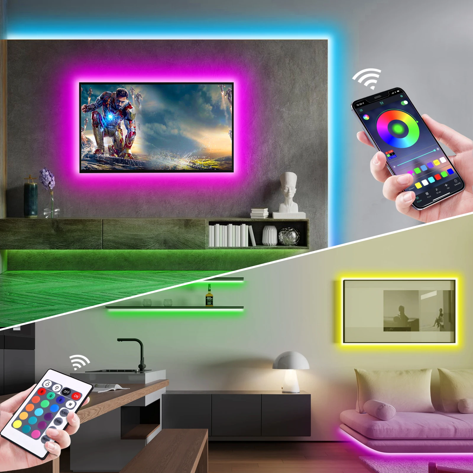 1-5m RGB LED Neon Strip Light  - огляд і ціна Lighting Decor Home